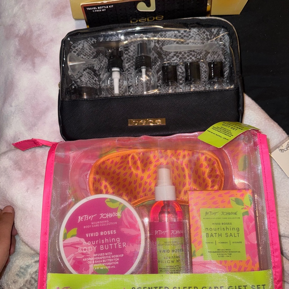 Betsey Johnson Wild Roses Gift Set with Pink and Green Accents